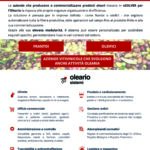 Pagina pubblicitaria con titolo eSOLVER per l'Oleario - Soluzioni e servizi per le imprese dell'olio