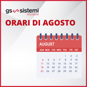Immagine calendario mese di agosto