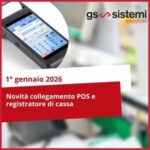 Immagine Registratore di cassa e scritta: Novit collegamento POS e registratore di cassa