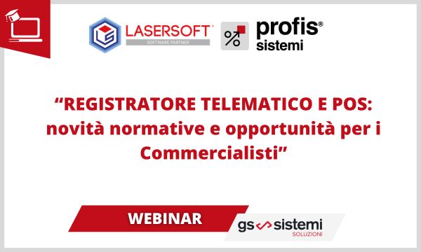 Webinar "Registratore telematico e POS: novità normative e opportunità per i commercialisti"