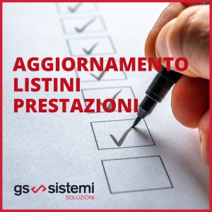 Aggiornamento listini prestazioni 2026